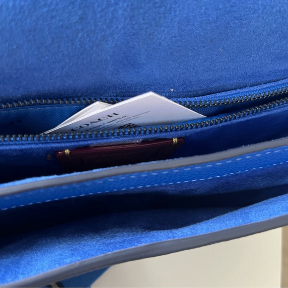 NWOT Coach 1941 Tabby Messenger Bag in Royal Blue - Picture 13 of 16